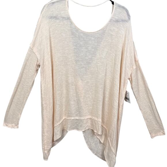 We The Free Top Chasing You Hacci Knit Twist Back Bohemian SZ S NWT Alabaster - Picture 2 of 7